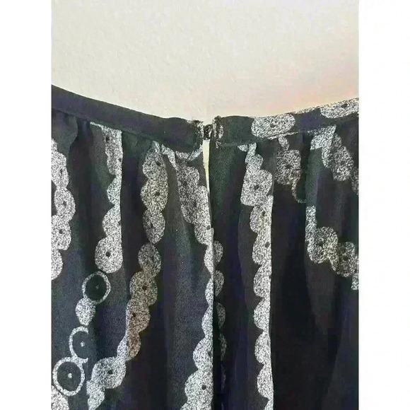 Banana Republic Womens Black/ Gray Spaghetti Strap Dress Fully Silk Lined Sz 10 - Picture 3 of 6